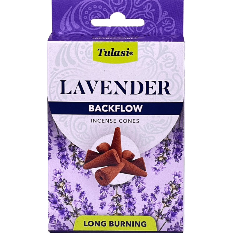Lavender backflow cones