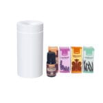 White Portable Oil Diffuser Bundle